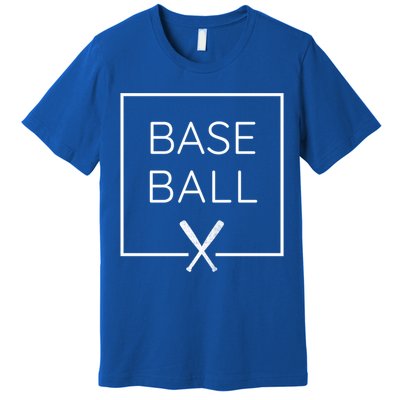 Love American Baseball Graphic Bats Baseballin Fan Gift Cute Gift Premium T-Shirt