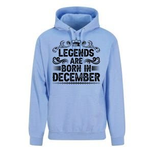 Legends Are Born In December Unisex Surf Hoodie