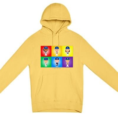 Los Angeles Baseball Rainbow Pride Premium Pullover Hoodie