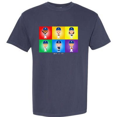 Los Angeles Baseball Rainbow Pride Garment-Dyed Heavyweight T-Shirt