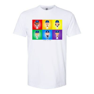 Los Angeles Baseball Rainbow Pride Softstyle® CVC T-Shirt