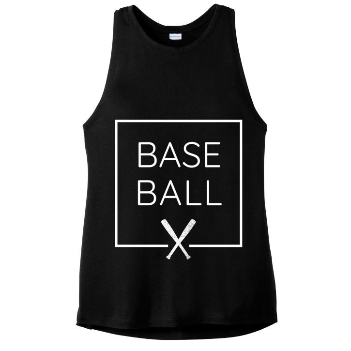 Love American Baseball Graphic Bats Baseballin Fan Gift Cute Gift Ladies PosiCharge Tri-Blend Wicking Tank