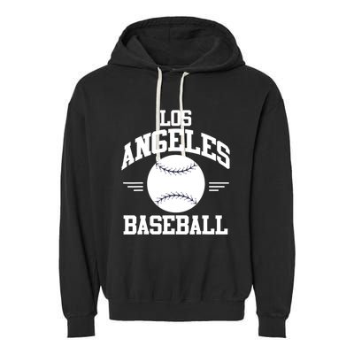 Los Angeles Baseball Fan Garment-Dyed Fleece Hoodie