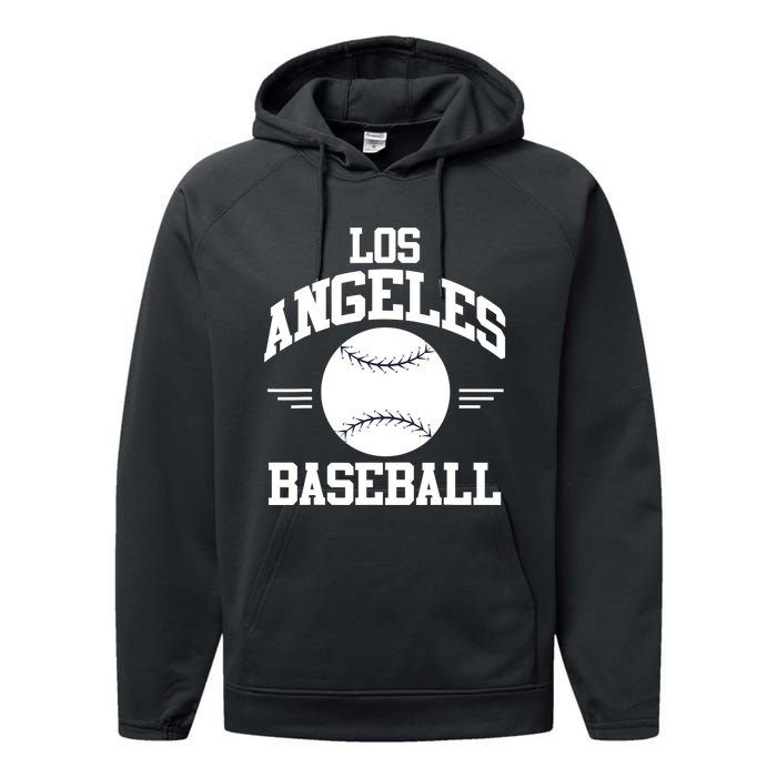 Los Angeles Baseball Fan Performance Fleece Hoodie