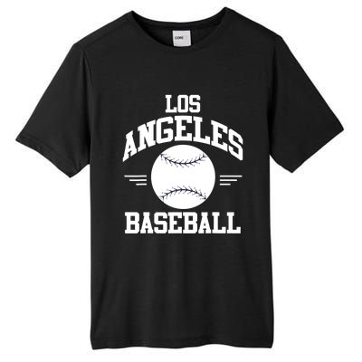 Los Angeles Baseball Fan Tall Fusion ChromaSoft Performance T-Shirt