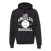 Los Angeles Baseball Fan Premium Hoodie