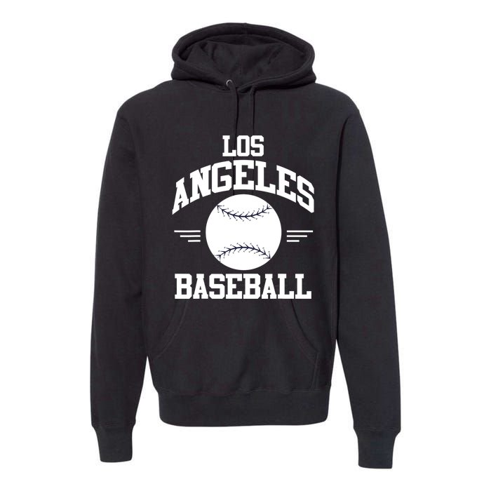 Los Angeles Baseball Fan Premium Hoodie