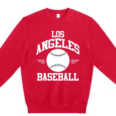 Los Angeles Baseball Fan Premium Crewneck Sweatshirt