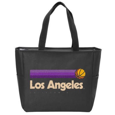 Los Angeles Basketball BBall City California Los Angeles Zip Tote Bag