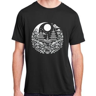 Line Art Bali Culture Adult ChromaSoft Performance T-Shirt