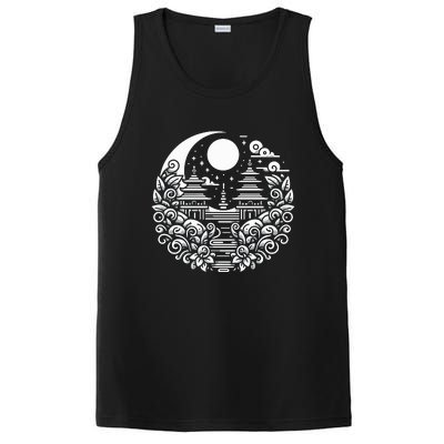 Line Art Bali Culture PosiCharge Competitor Tank