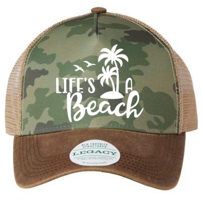 Life's A Beach Tropical Legacy Tie Dye Trucker Hat