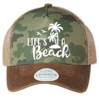 Life's A Beach Tropical Legacy Tie Dye Trucker Hat