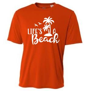 Life's A Beach Tropical Cooling Performance Crew T-Shirt