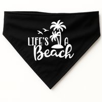 Life's A Beach Tropical USA-Made Doggie Bandana