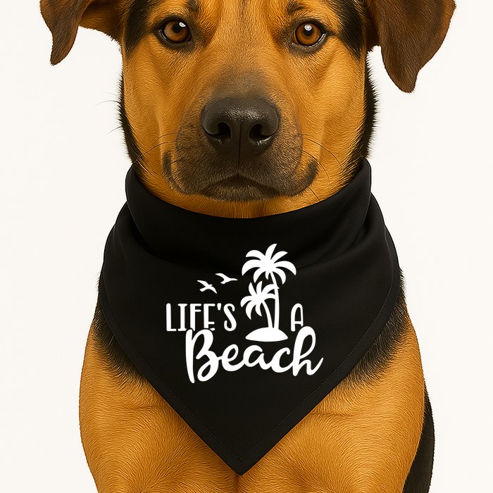 Life's A Beach Tropical USA-Made Doggie Bandana