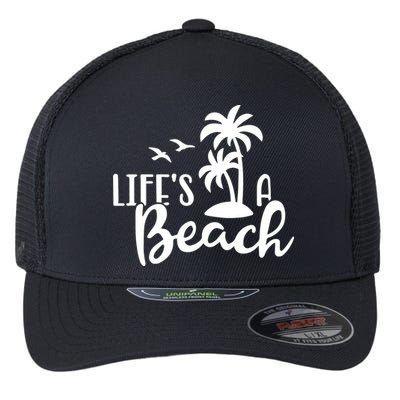 Life's A Beach Tropical Flexfit Unipanel Trucker Cap