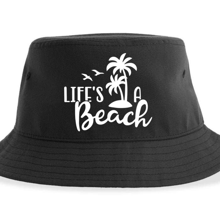 Life's A Beach Tropical Sustainable Bucket Hat