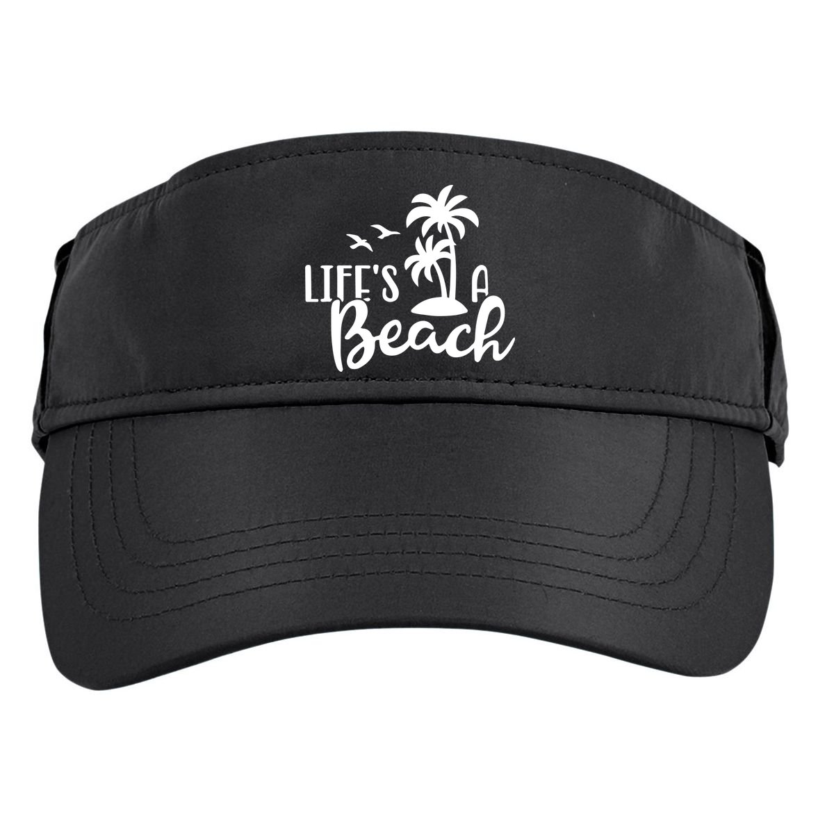 Life's A Beach Tropical Adult Drive Performance Visor