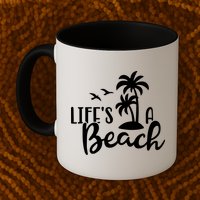 Life's A Beach Tropical Mug