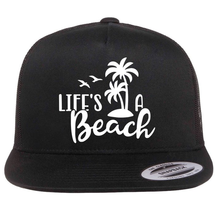 Life's A Beach Tropical Flatbill Hat