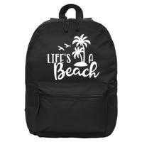 Life's A Beach Tropical 16 in Basic Backpack