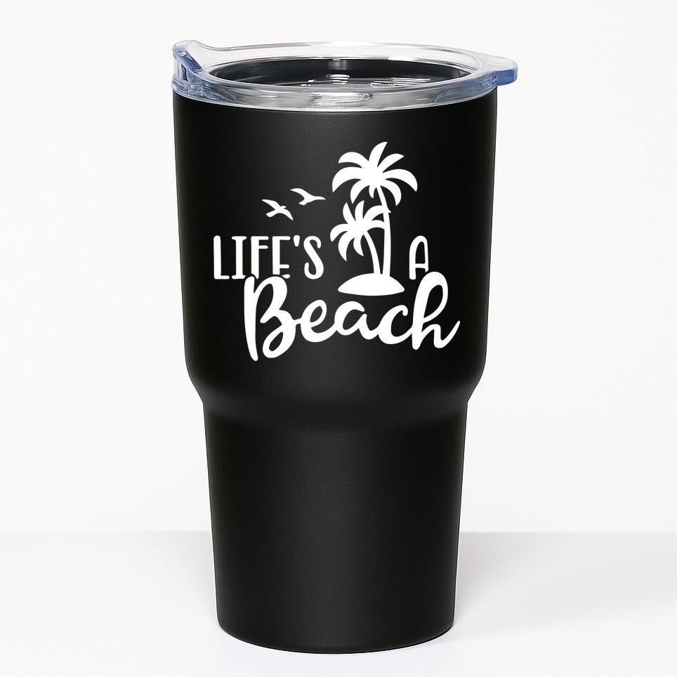 Life's A Beach Tropical Tumbler