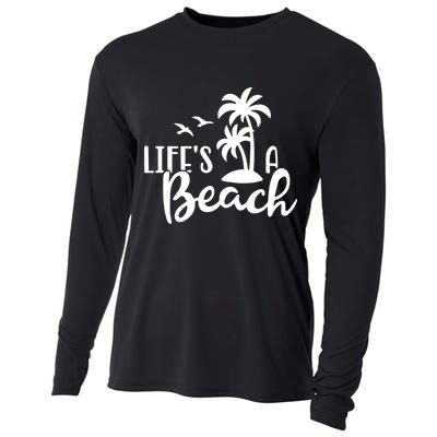 Life's A Beach Tropical Cooling Performance Long Sleeve Crew