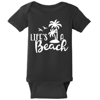 Life's A Beach Tropical Baby Bodysuit