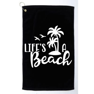 Life's A Beach Tropical Golf Towel