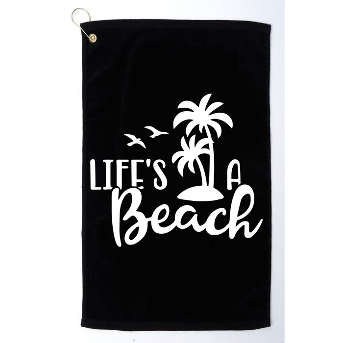 Life's A Beach Tropical Golf Towel