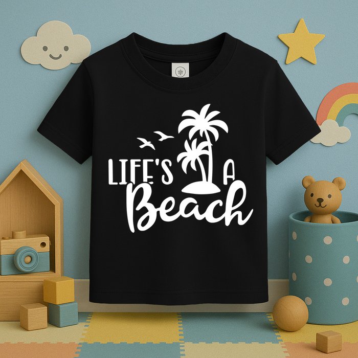 Life's A Beach Tropical Toddler T-Shirt