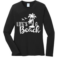 Life's A Beach Tropical Ladies Long Sleeve Shirt