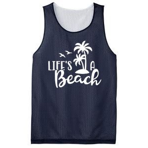 Life's A Beach Tropical Mesh Reversible Basketball Jersey Tank