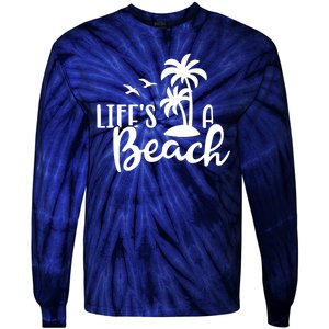 Life's A Beach Tropical Tie-Dye Long Sleeve Shirt