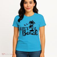 Life's A Beach Tropical Womens T-Shirt