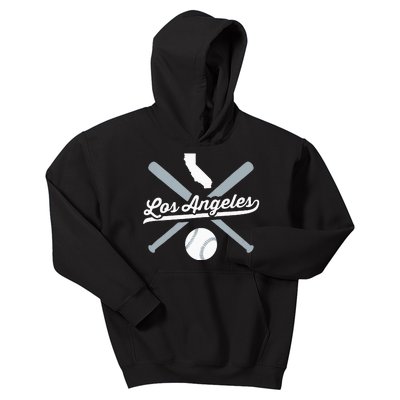 Los Angeles Baseball California Pride Love City Kids Hoodie