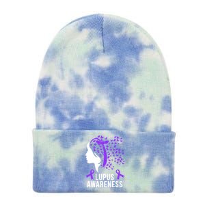 Lupus Awareness Butterfly Wear Purple Autoimmune Disease Lupus Fighter Tie Dye 12in Knit Beanie