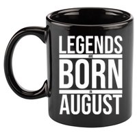 Legends Are Born In August Gift 11oz C Handle Ceramic Mug