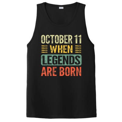 Legends Are Born On October 11th Birthday PosiCharge Competitor Tank