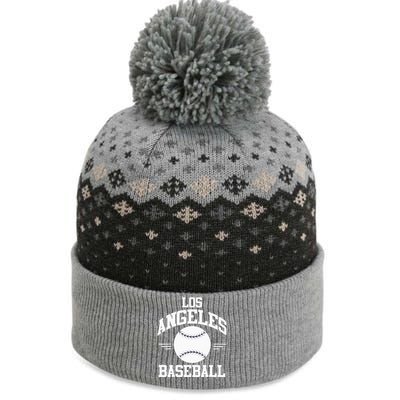 Los Angeles Baseball Fan The Baniff Cuffed Pom Beanie