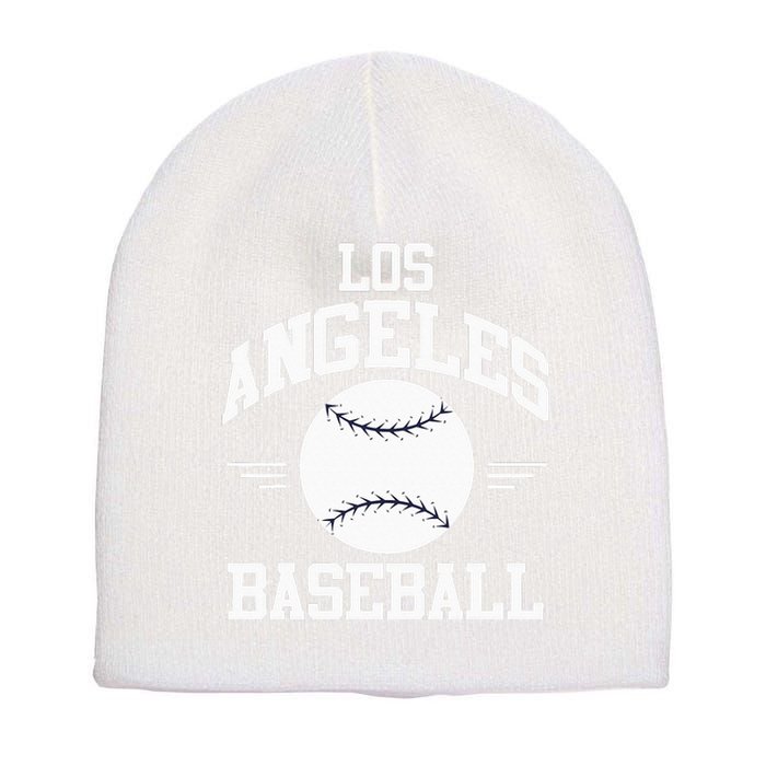 Los Angeles Baseball Fan Short Acrylic Beanie