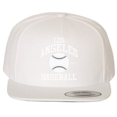 Los Angeles Baseball Fan Wool Snapback Cap