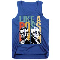 Like A Boss Presidents Day Washington Lincoln Abe George Tank Top