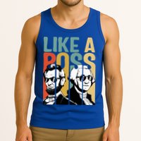 Like A Boss Presidents Day Washington Lincoln Abe George Tank Top