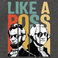 Like A Boss Presidents Day Washington Lincoln Abe George Vector Backpack