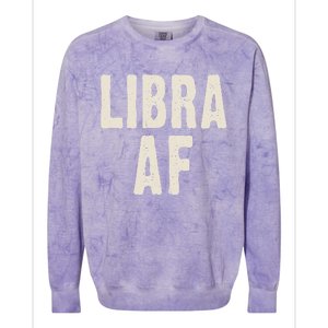 Libra Af Birthday Born In September October Retro Gift Idea Gift Colorblast Crewneck Sweatshirt