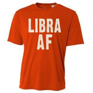 Libra Af Birthday Born In September October Retro Gift Idea Gift Cooling Performance Crew T-Shirt