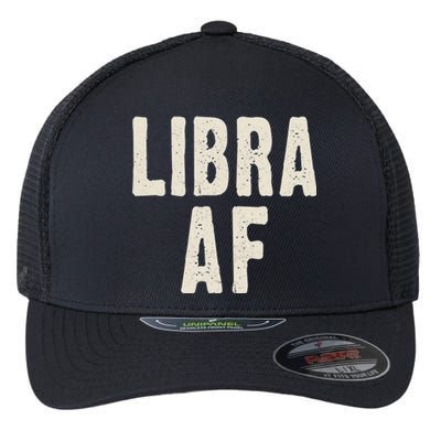 Libra Af Birthday Born In September October Retro Gift Idea Gift Flexfit Unipanel Trucker Cap