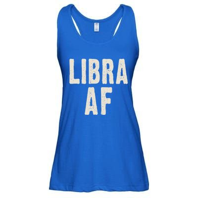 Libra Af Birthday Born In September October Retro Gift Idea Gift Ladies Essential Flowy Tank